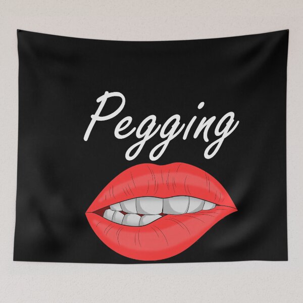 Item preview, Pegging Sexy Red Lips Biting Erotic Erotic designed and sold by patrick14897.