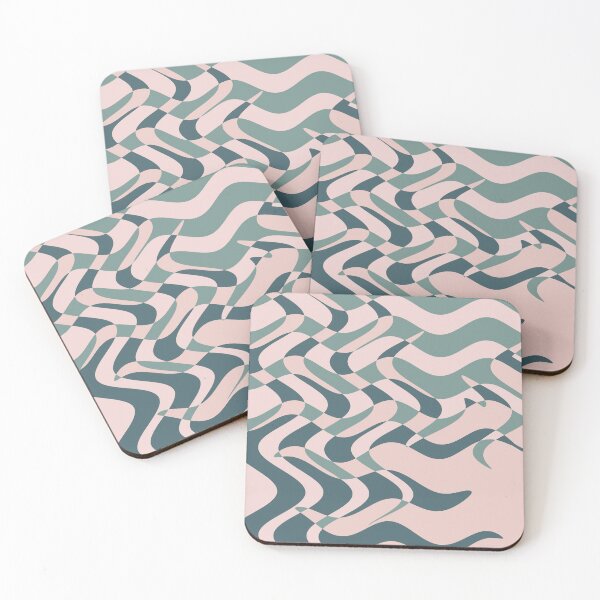 Item preview, Green and Pink Abstract Shapes 2 designed and sold by BilgePaksoylu.