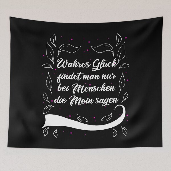 Item preview, True Luck Moin Hamburg Saying designed and sold by AOCreativeProd.