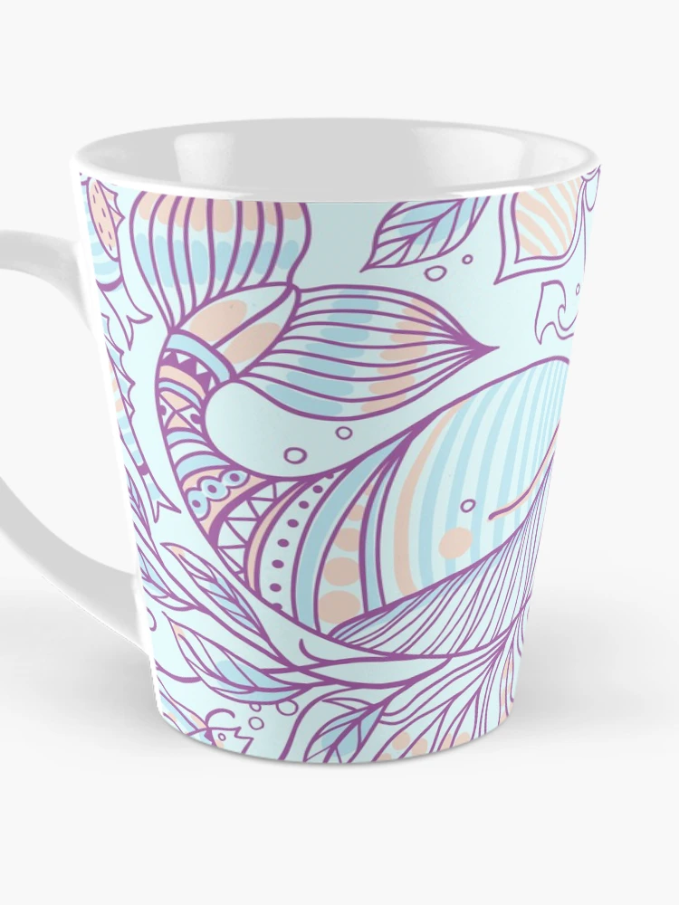 Thumbnail 3 of 4, Coffee Mug, Purple Fish Patterns designed and sold by PatternGallery.