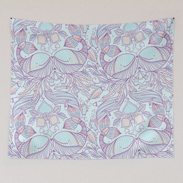 Item preview, Purple Fish Patterns designed and sold by PatternGallery.