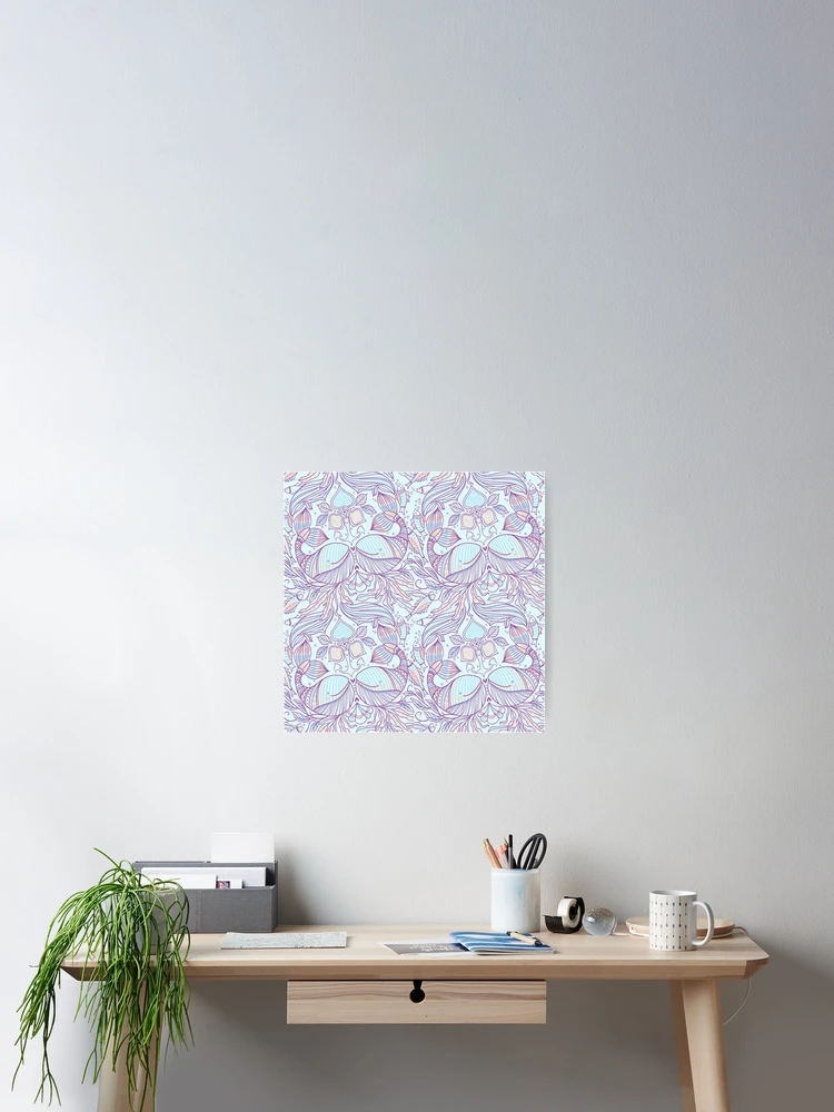 Thumbnail 2 of 3, Poster, Purple Fish Patterns designed and sold by PatternGallery.