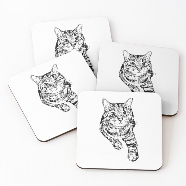 Item preview, Cute cat with red nose designed and sold by 1PRINTORA1.