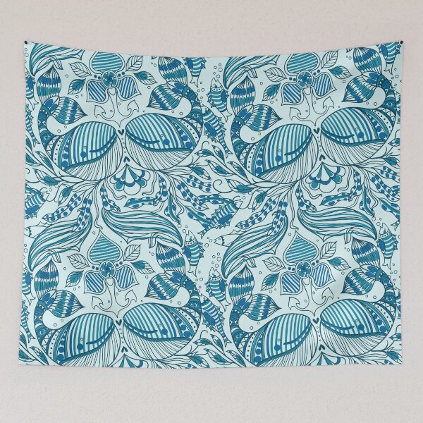 Item preview, Blue Fish Patterns designed and sold by PatternGallery.