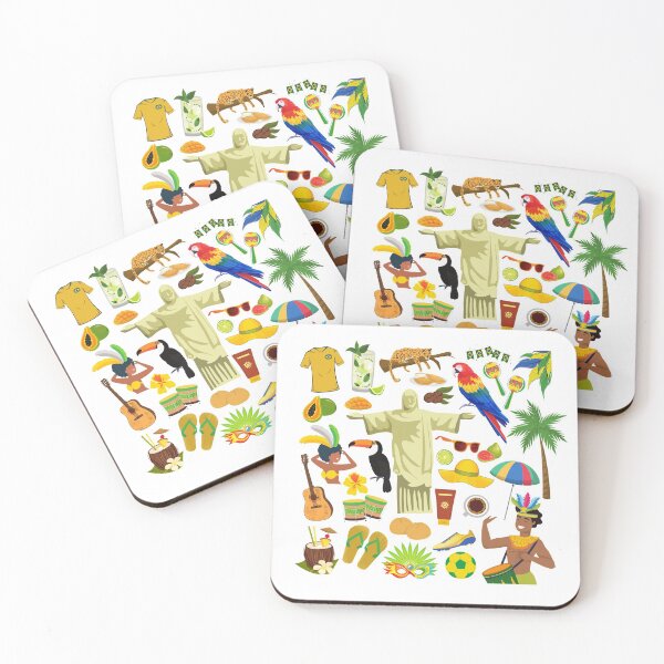 Item preview, Brazil Travel Icons designed and sold by FancyPlanet.