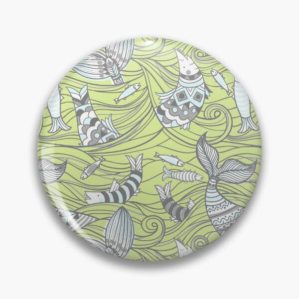 Item preview, Yellow Ocean and Fish Moody Patterns designed and sold by PatternGallery.