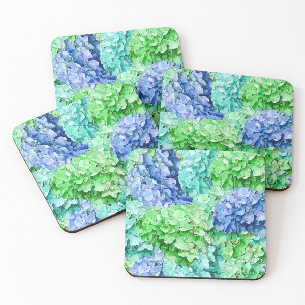 Item preview, Magnificent hydrangea blossoms - green and blue designed and sold by MarionsArt.