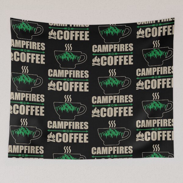 Item preview, Campfires And Coffee | Hate Mornings designed and sold by GravitiTees.