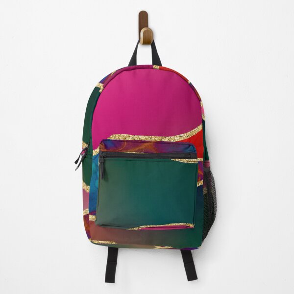 Item preview, Colourful Geometric Shapes with Gold Lines designed and sold by BilgePaksoylu.