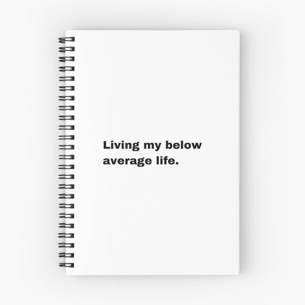 Item preview, Black and white text based T-shirt - Living my below average life. designed and sold by OffensiveTCG.