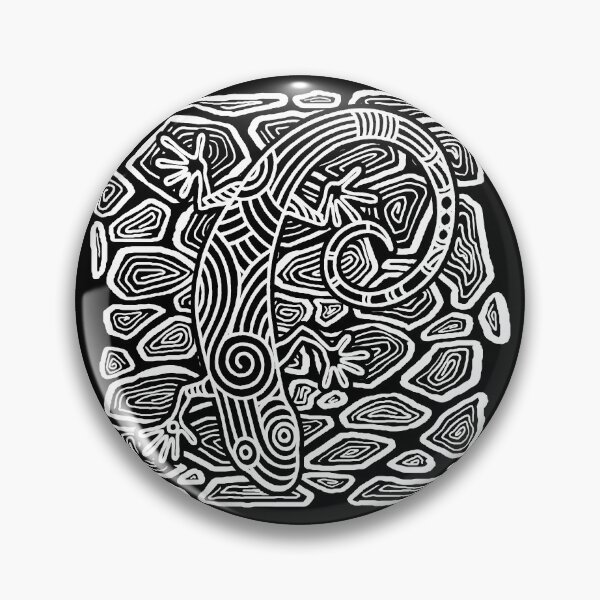 Aperçu de l'œuvre Gecko Lizard Tribal Ink Art Tattoo Blanc créée et vendue par Ebayson74.