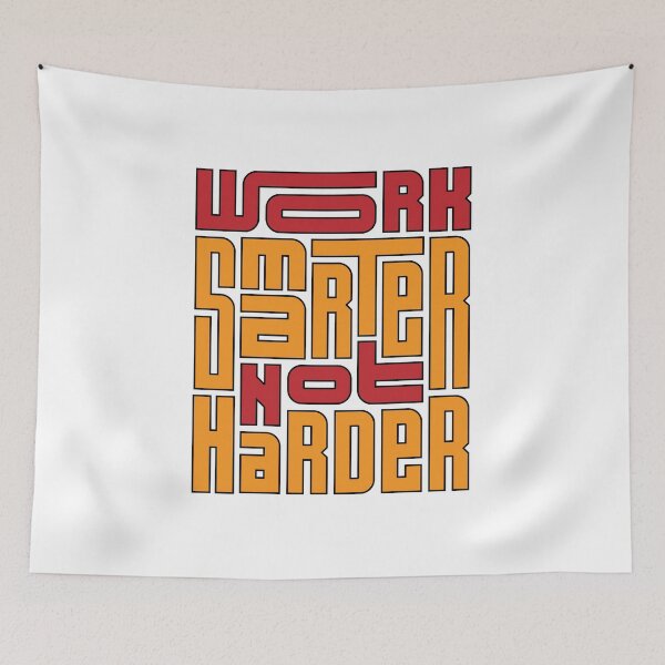 Item preview, Work smarter not harder typography designed and sold by NexeDesigns.
