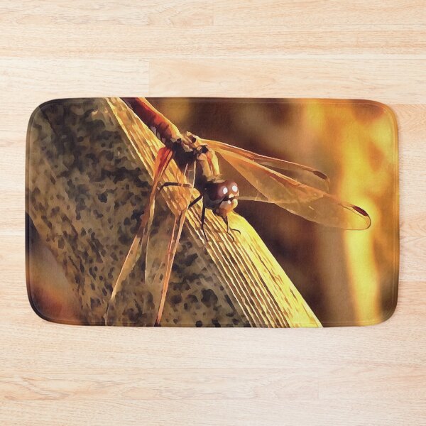 Item preview, Elegant Red Darter Dragonfly Insect Art designed and sold by taiche.