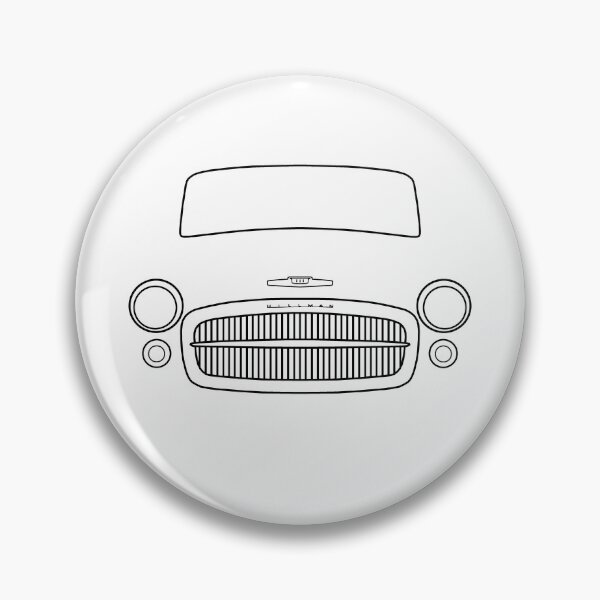 Item preview, Hillman Minx classic 1950s British car black outline graphic designed and sold by soitwouldseem.