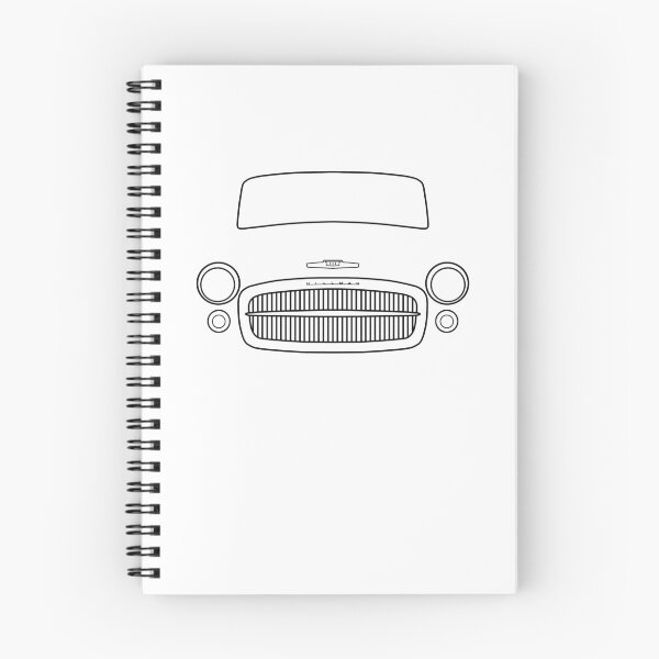 Item preview, Hillman Minx classic 1950s British car black outline graphic designed and sold by soitwouldseem.