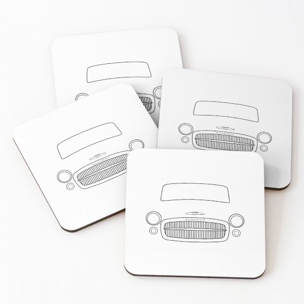 Item preview, Hillman Minx classic 1950s British car black outline graphic designed and sold by soitwouldseem.