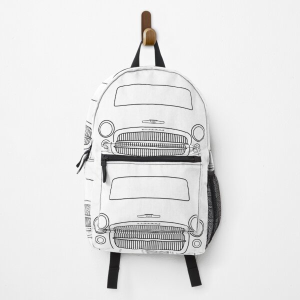 Item preview, Hillman Minx classic 1950s British car black outline graphic designed and sold by soitwouldseem.