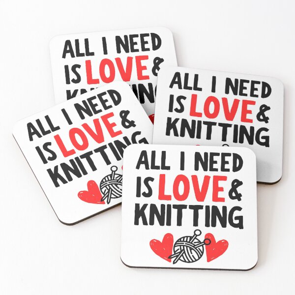 Item preview, All I need is love and knitting designed and sold by TheGreenGoat.