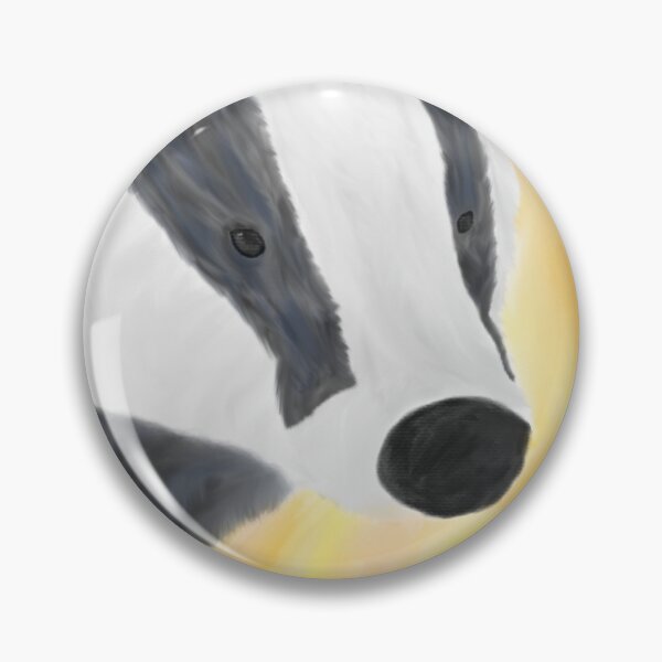 Item preview, European badger, oil painting designed and sold by npbyjennie.