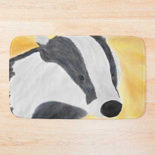 Item preview, European badger, oil painting designed and sold by npbyjennie.
