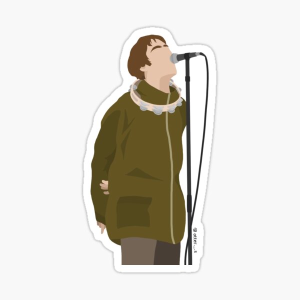 Liam Gallagher con pandereta Pegatina