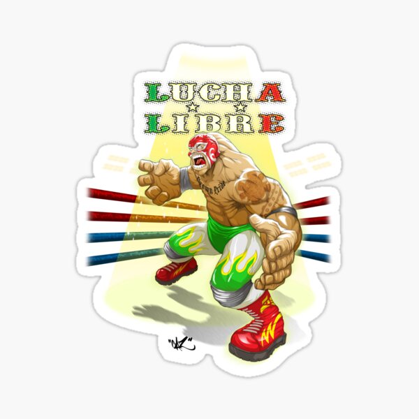 Vista previa del artículo con la obra «LUCHA LIBRE», diseñado y vendido por caziman.