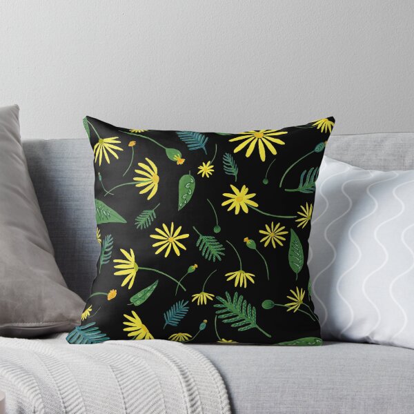 Daisy explosion Throw Pillow
