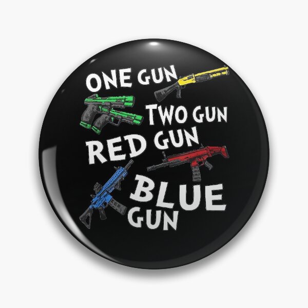 Item preview, One Gun Two Gun Red Gun Blue Gun designed and sold by baumbachpox61.