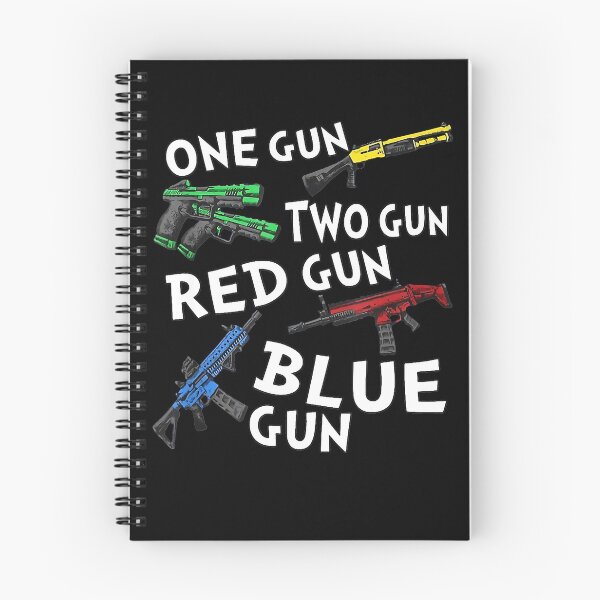 Item preview, One Gun Two Gun Red Gun Blue Gun designed and sold by baumbachpox61.