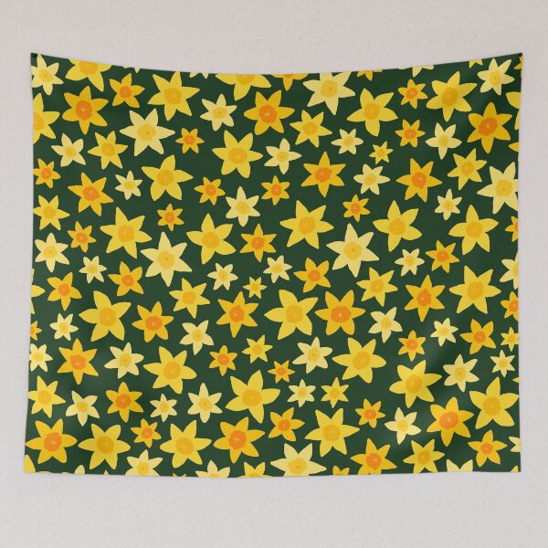 Item preview, Daffodils - green background designed and sold by IvyAmber.