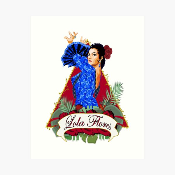 Vista previa del artículo con la obra «Lola Flores», diseñado y vendido por VillaOrdinaria.
