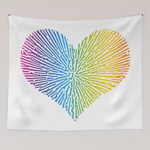 Item preview, Turing Pattern Sunburst Love Heart (Full Spectrum) designed and sold by John Uttley.