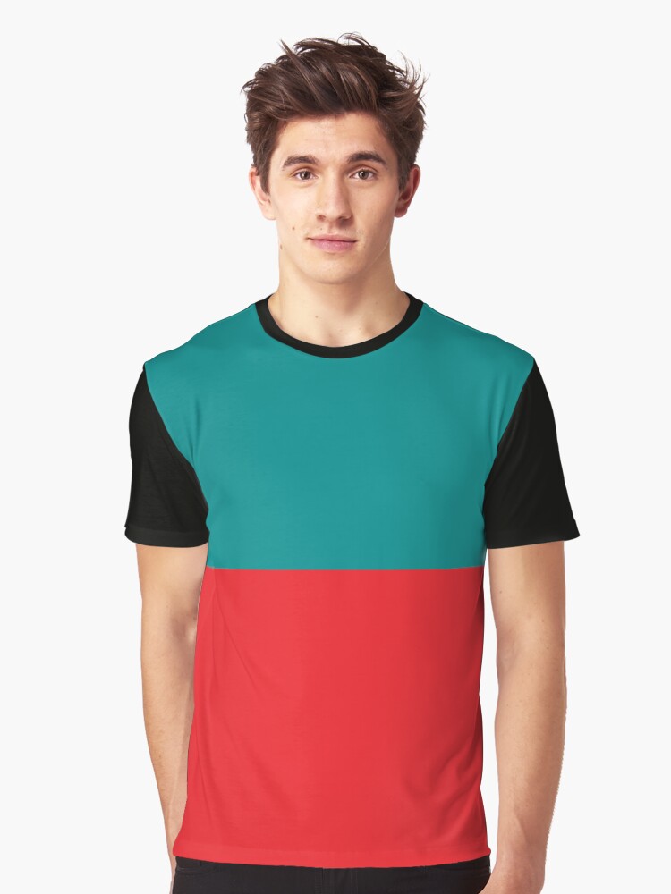 Teal and red shirt Clearance