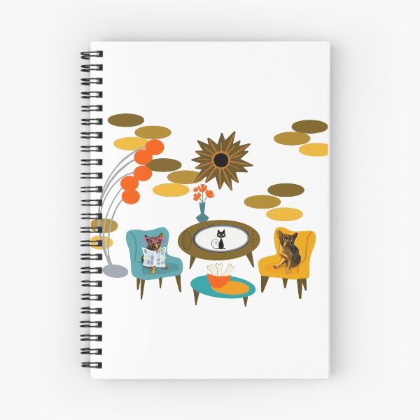 Item preview, At home with the Barkers - cute retro dogs print designed and sold by 3leggeddogg.
