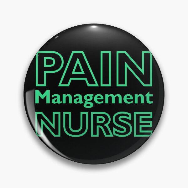 Item preview, Pain Management Nurse Turquoise Text on Black designed and sold by Qestar.