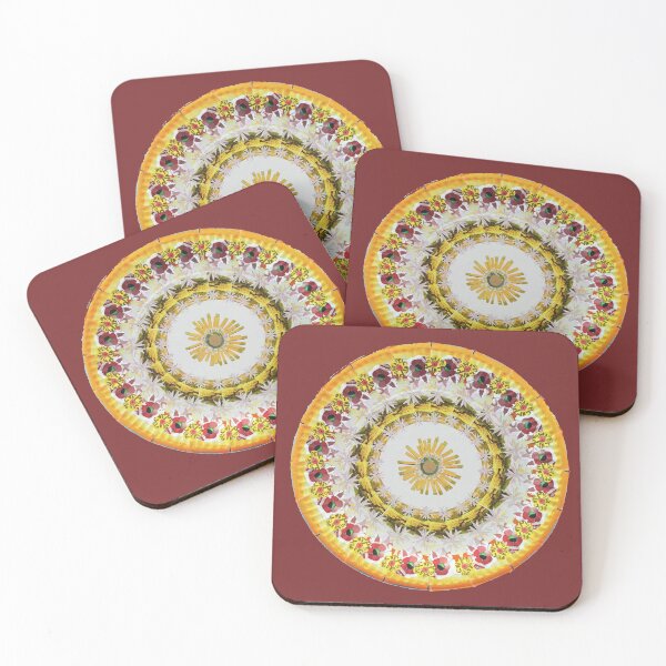 Item preview, Yellow flower plate in carton snippets designed and sold by Ruud van Koningsbrugge.