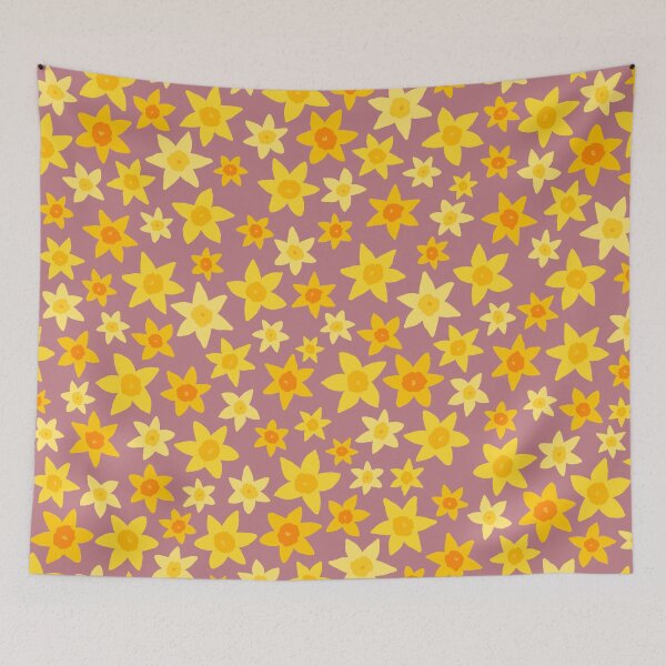 Item preview, Daffodils - mauve background designed and sold by IvyAmber.