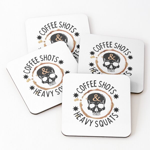 Item preview, Coffee Shots And Heavy Squats designed and sold by Joy Poddar.