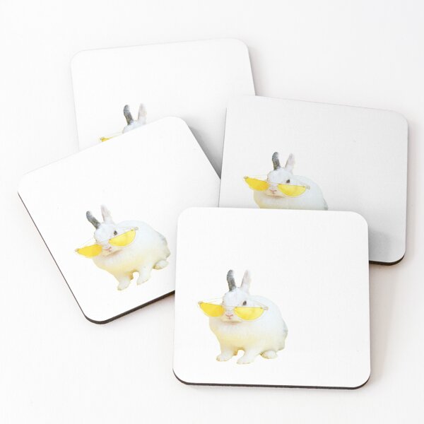 Item preview, Bunny with yellow glasses (funny and cute) designed and sold by emcazalet.