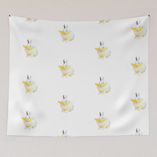 Item preview, Bunny with yellow glasses (funny and cute) designed and sold by emcazalet.