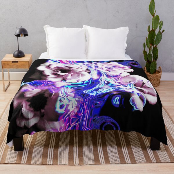 Item preview, "Liquid Crystals" floral trippy art collage, vaporwave design designed and sold by TrueType.