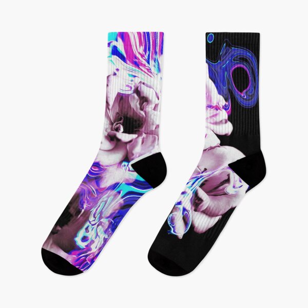 Item preview, "Liquid Crystals" floral trippy art collage, vaporwave design designed and sold by TrueType.