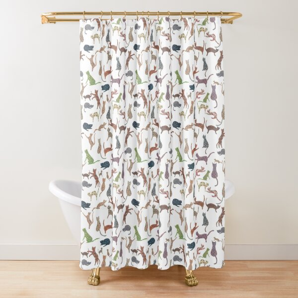 Cats game Shower Curtain