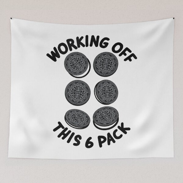 Item preview, Working Off This 6 Pack Funny Gym Fitness Cookie Lover  designed and sold by baumbachpox61.