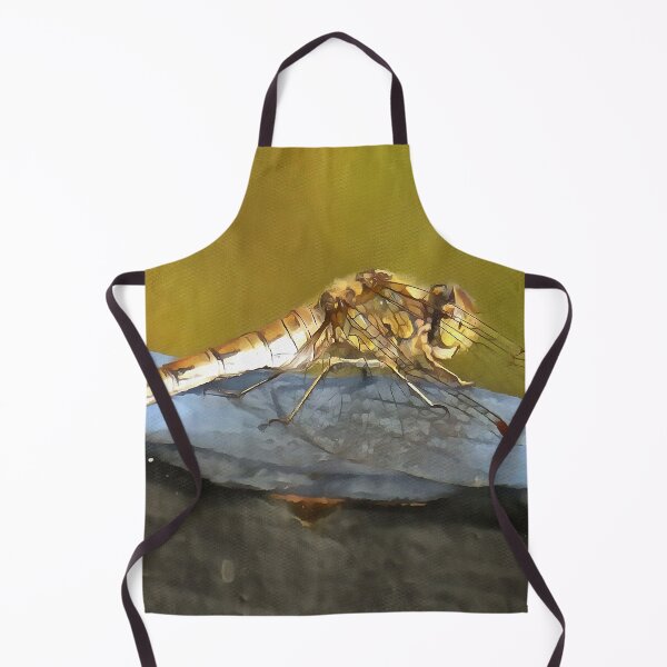 Item preview, Resting Ochre Brown Dragonfly Realistic Painting designed and sold by taiche.