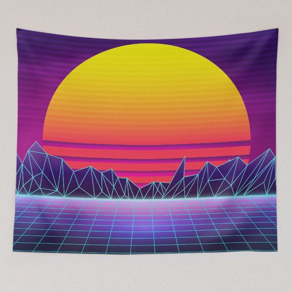 Item preview, Brazen Yellow Sunset Synthwave designed and sold by MaiZephyr.