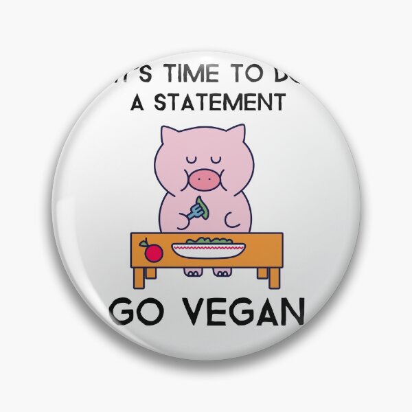Item preview, It's time to make a statement, cute pig that eats vegetables designed and sold by GLwithUs.