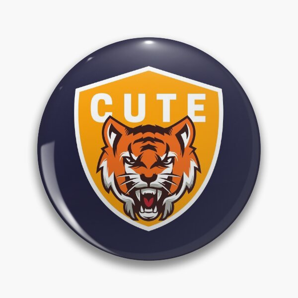 Item preview, CUTE af funny yellow sports logo with tiger designed and sold by OK SKETCHY.