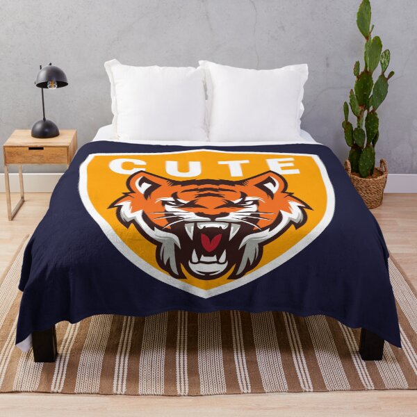 Item preview, CUTE af funny yellow sports logo with tiger designed and sold by OK SKETCHY.