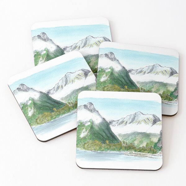 Item preview, Milford Track - Milford Sound from Sandfly Point designed and sold by Tom Napper Design.